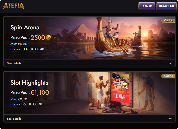 Atefia Casino turniri