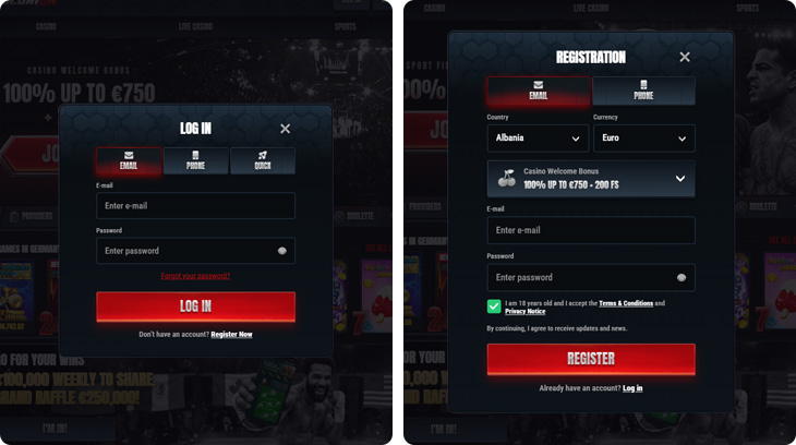 Glorion Casino Log In