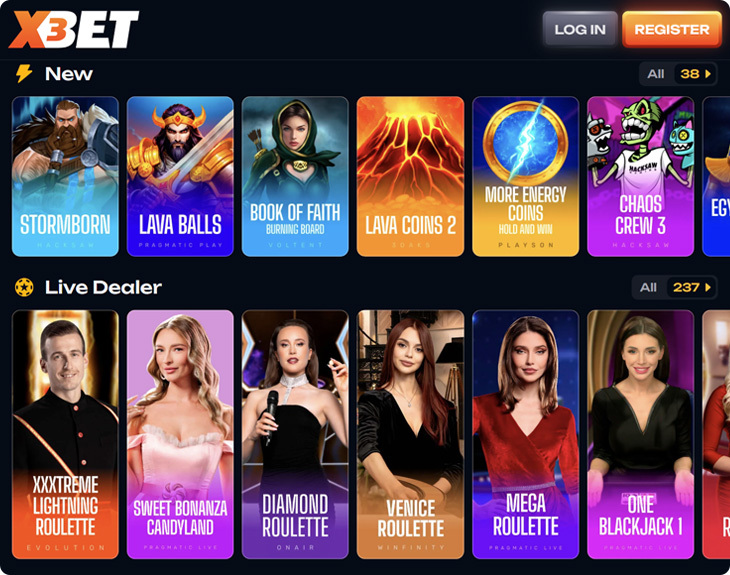 x3bet Casino Games