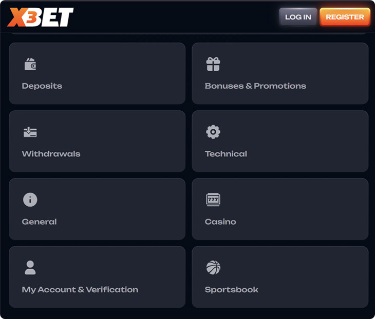 x3bet Casino Support