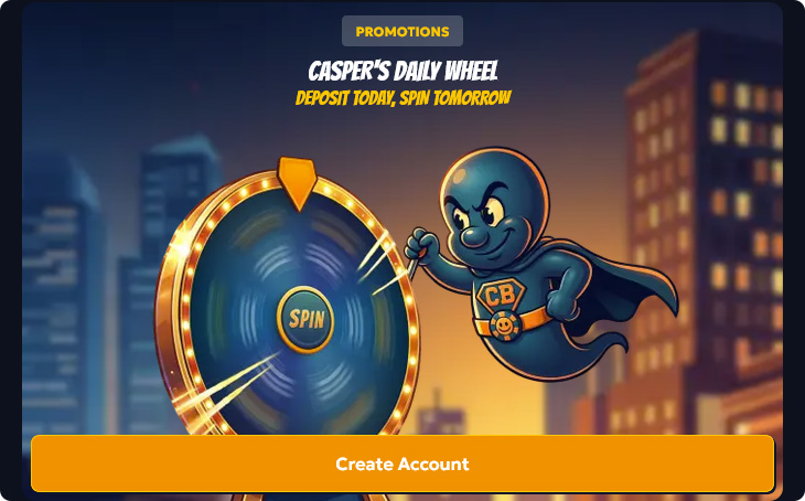 Casper Bets Casino Daily Wheel