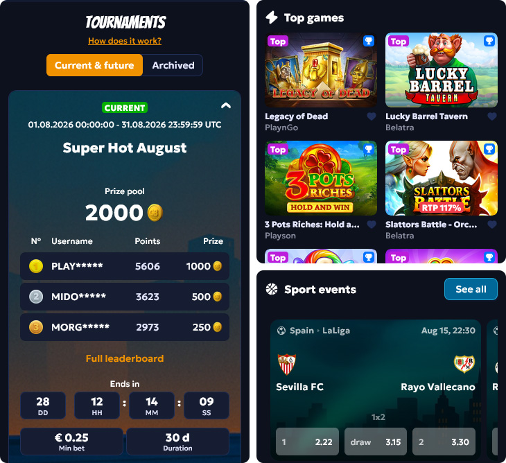 Casper Bets Casino Features