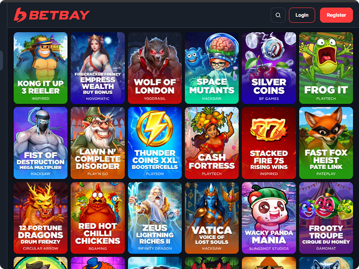 BetBay Casino nyerőgépek