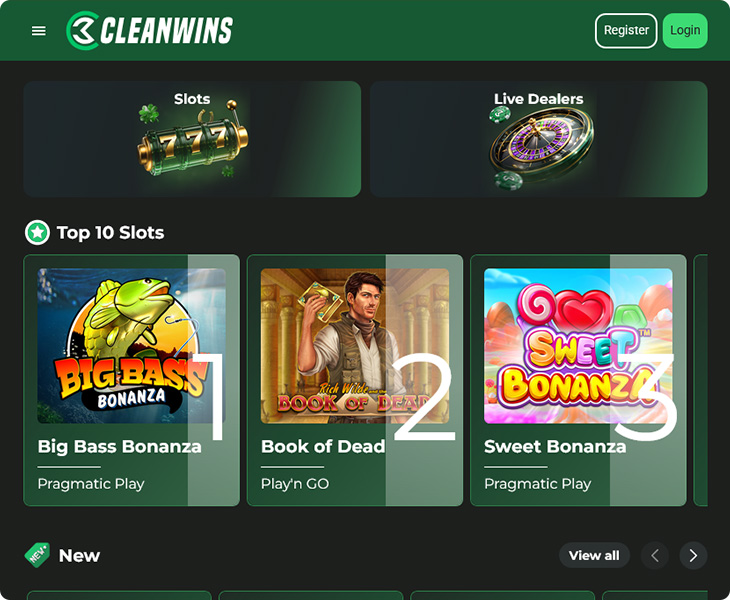 Cleanwins Casino Design