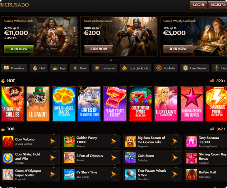 Σχεδιασμός Crusado Casino