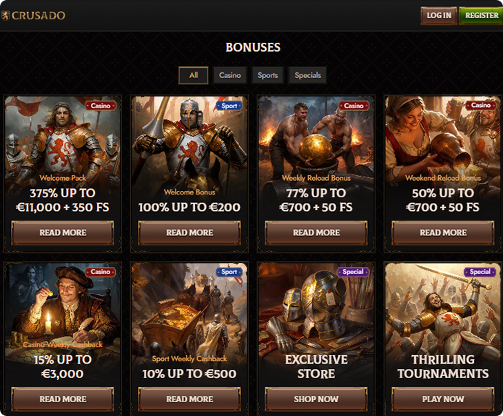 Προσφορές Crusado Casino