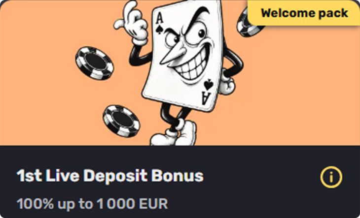 Live Casino bonus dobrodošlice InkyBet Casina