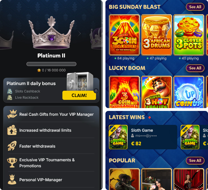 Kingia Casino Features