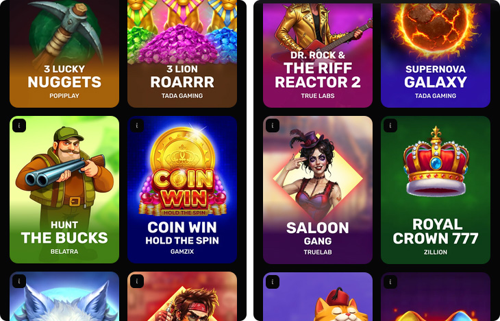 SpinKong Casino nyerőgépek