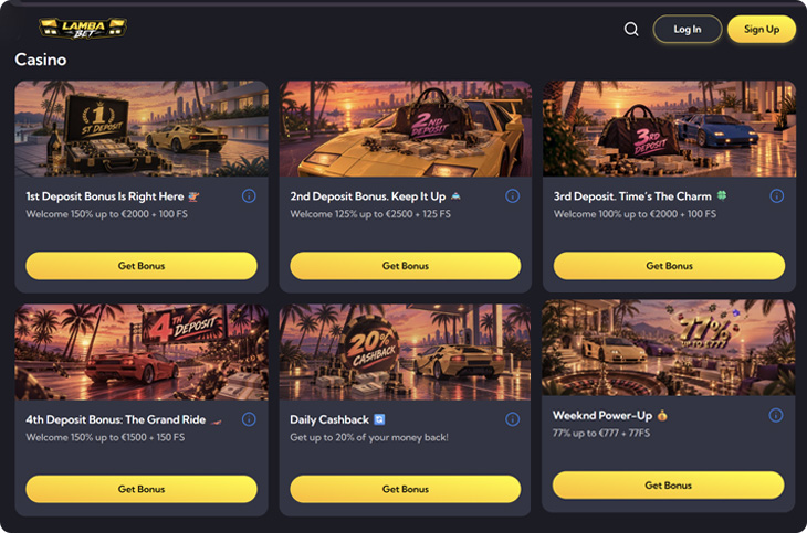 LambaBet Casino Bonuses