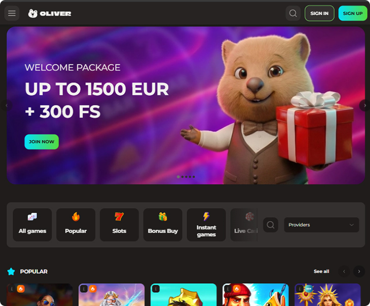 Oliver Casino Design