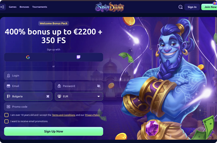 SpinDjinn Casino Platform