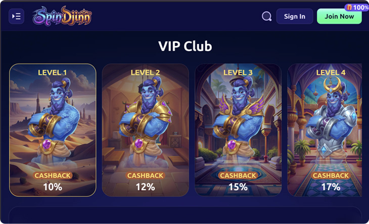 SpinDjinn Casino Vip