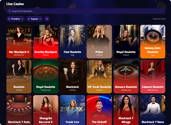 Trixino Casino Live Games